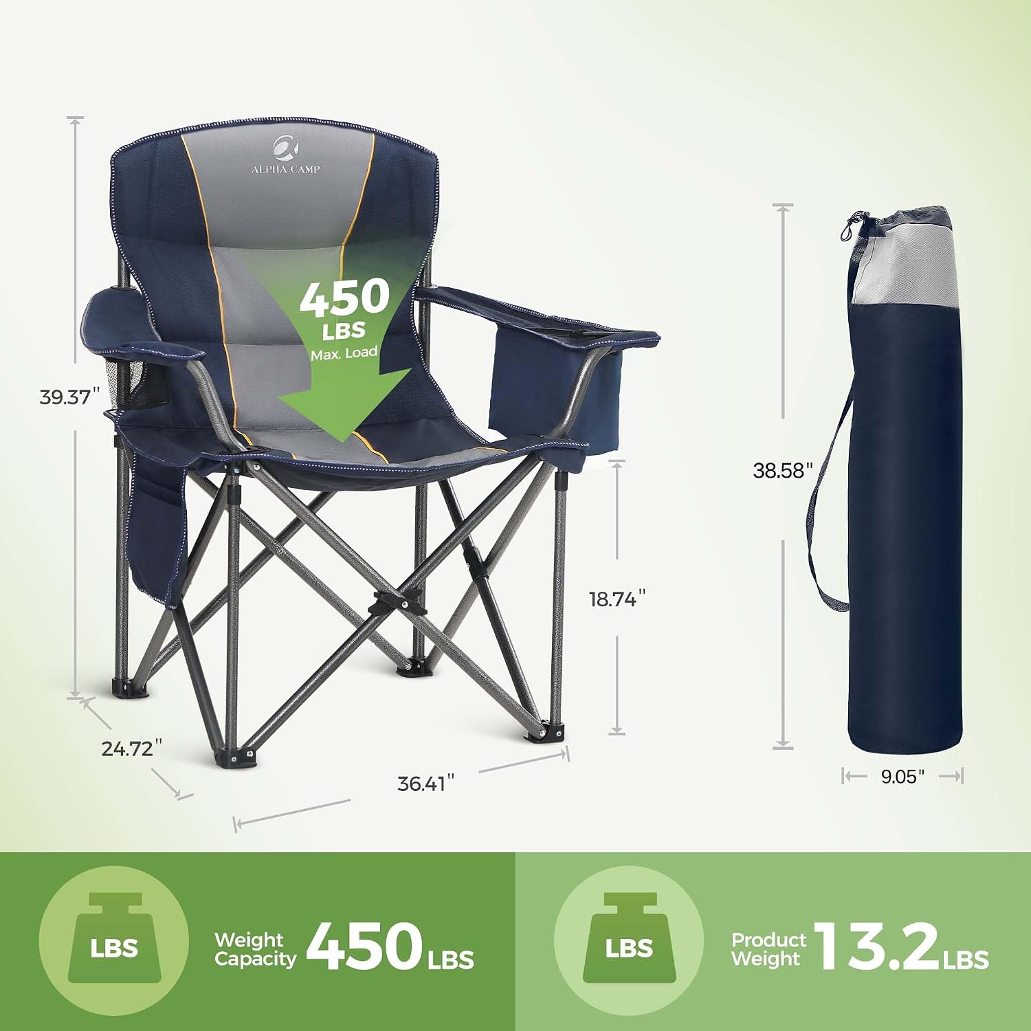 Heavy-Duty Camping Chair